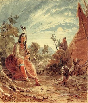  indios Arte - Seth Eastman xx indios en el campamento
